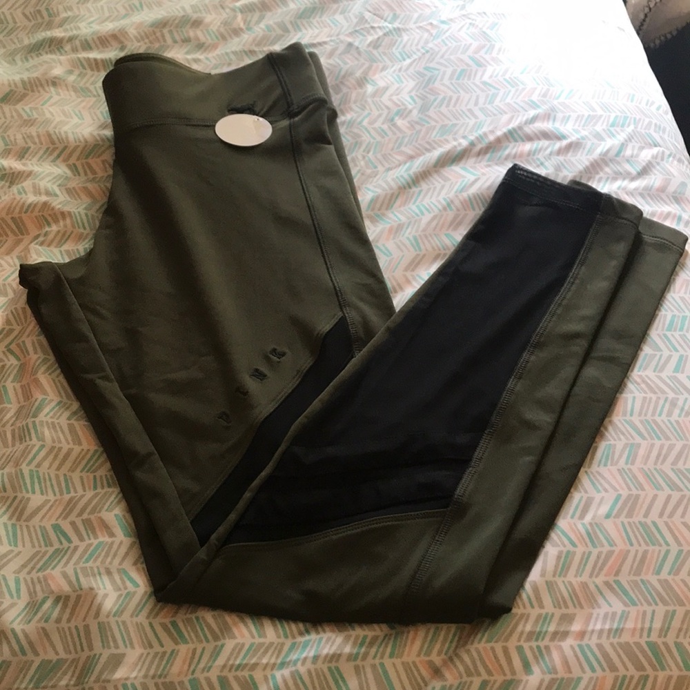 PINK Fleece Lined Mesh Leggings
